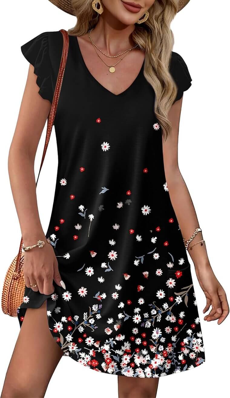 OFEEFAN Summer Sundresses - Comfortable Style with Pockets - 20% Off!