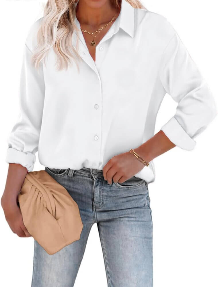 Chigant Silk Blouse - Elevate Your Wardrobe with Style and Comfort - 20% Off!