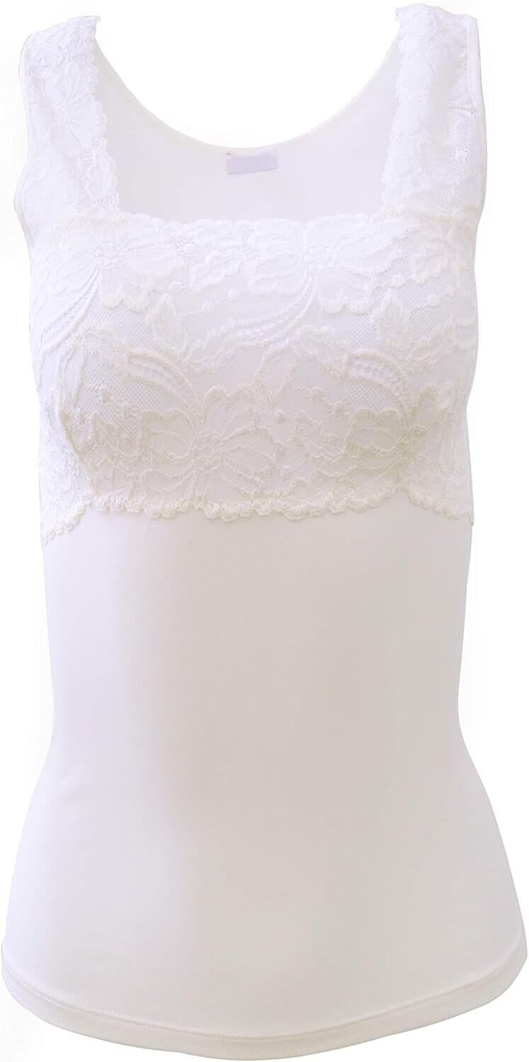 EGI Lace-Trimmed Tank - Italian Made Comfort & Style 