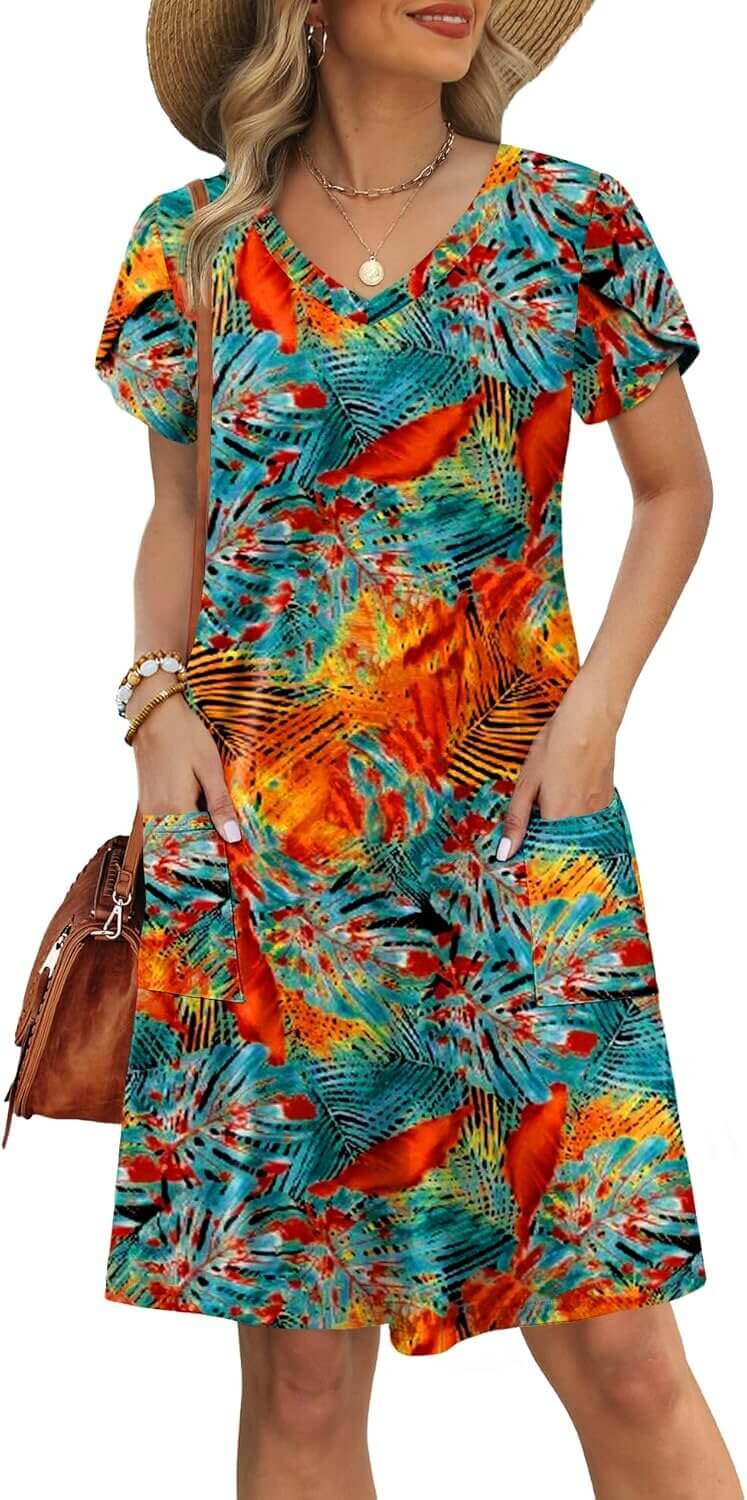 OFEEFAN Summer Dresses - Stylish Comfort with Pockets - Don’t Miss the 24% Discount!