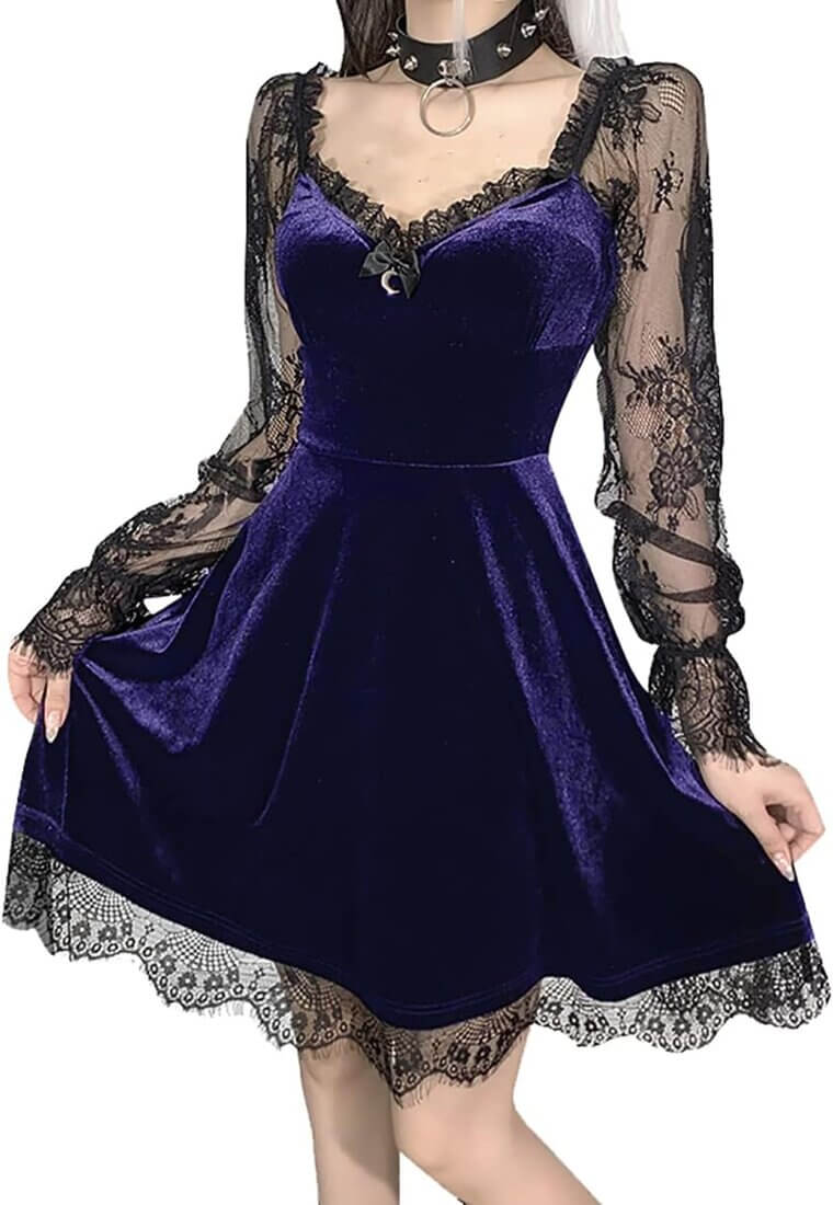 Goth Witchy Dress - Embrace Your Dark Elegance 