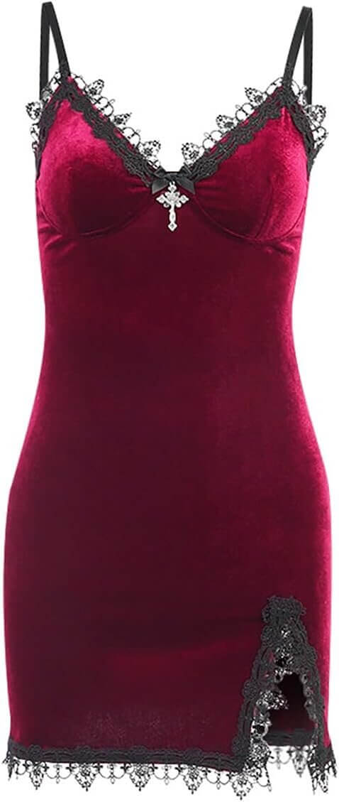 Gothic Velvet Mini Dress - Stylish & Comfortable - Enjoy 10% Off!