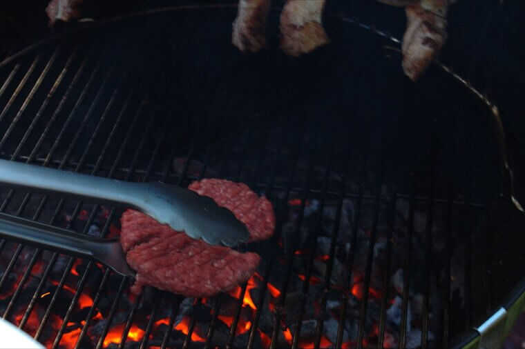 Pressing Burger Patties With a Spatula