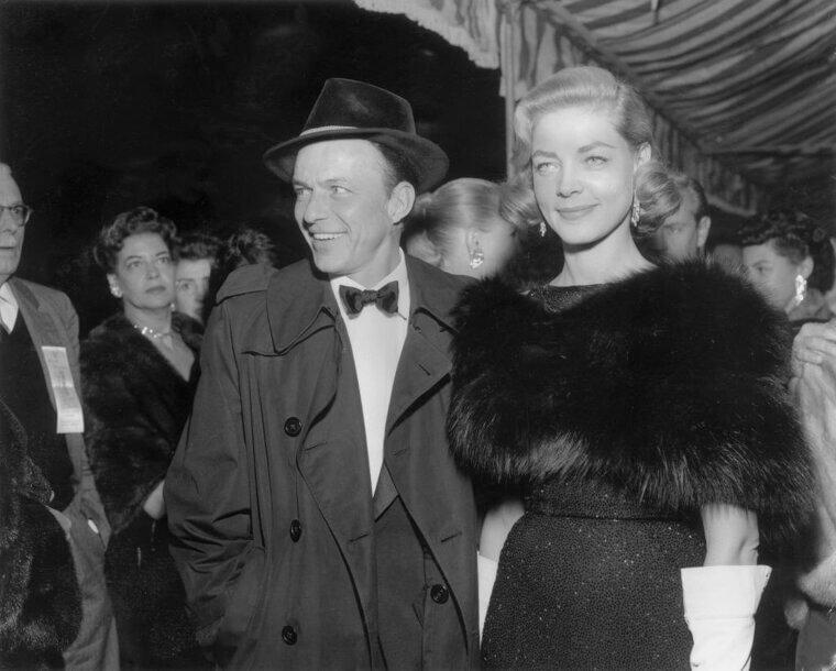 Lauren Bacall and Frank Sinatra