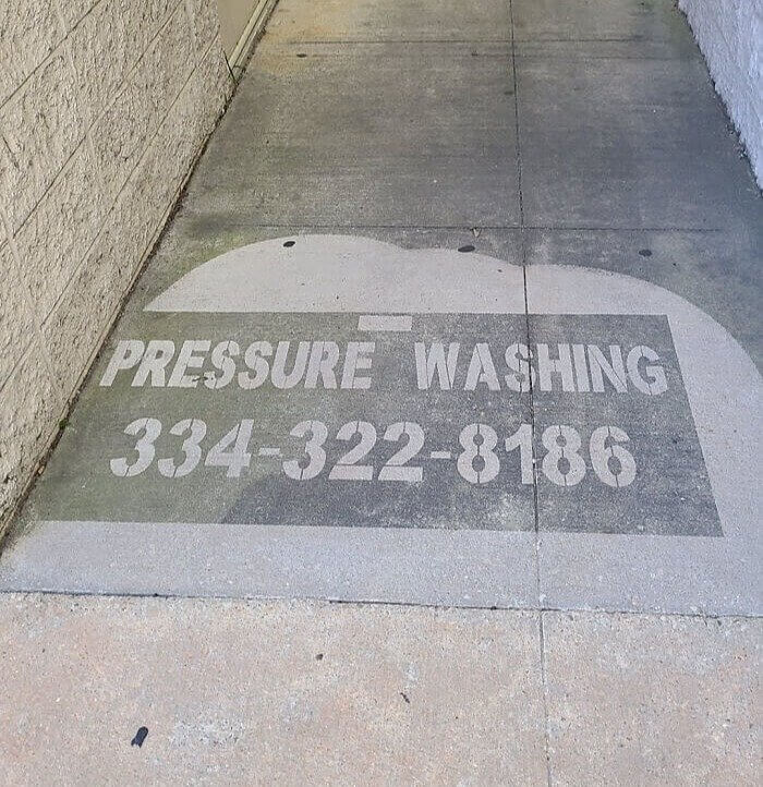 An Ad for Pressure Washing