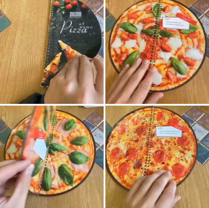A Visual Pizza Menu