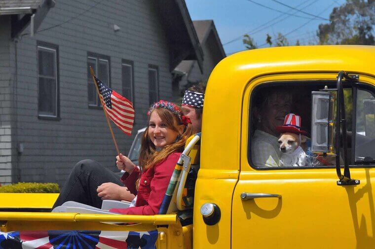 Riding in the Back of a Pickup Truck