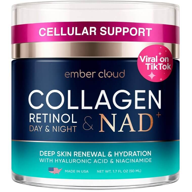 Collagen NAD+ Cream - Youthful Glow & Hydration - All Skin Types 