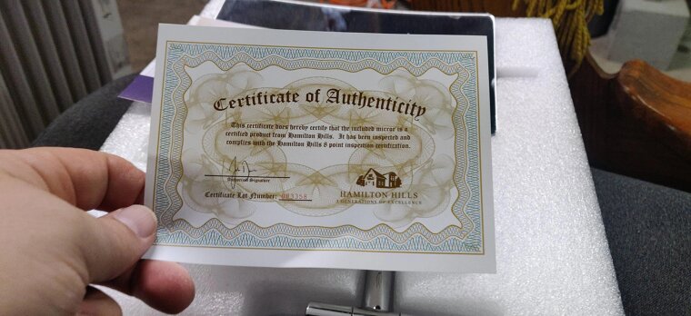 They Don’t Display Any Certifications