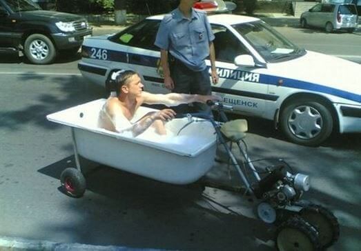 Scrub A Dub Dub In The Motorcycle Tub