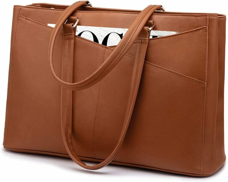 Stylish Laptop Tote for Women - Waterproof & Chic 28% Off!