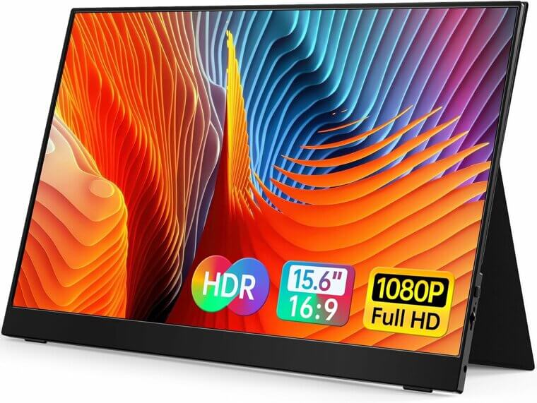 Portable-Monitor-for-Laptop - 15.6'' 1080P FHD IPS Display USB-C HDMI 
