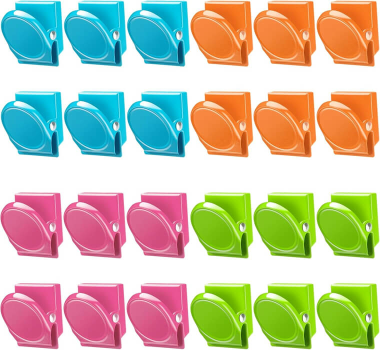 Magnetic Metal Clips (24 Pieces) - Now Available at 7% Off