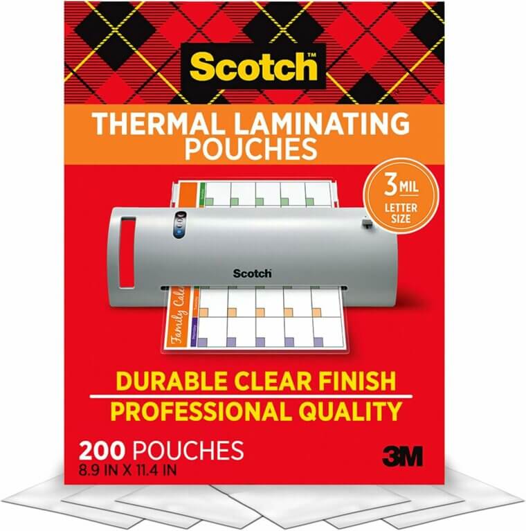 Scotch Thermal Laminating Pouches 