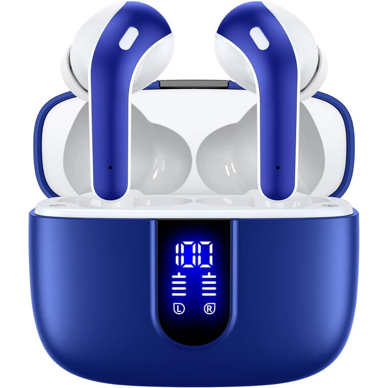 TAGRY Bluetooth Headphones True Wireless Earbuds - 60H Playback, LED Display, Waterproof Enjoy 48% Off!