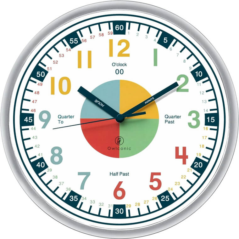 Colorful Time-Teaching Clock - 33% Off Learning Fun