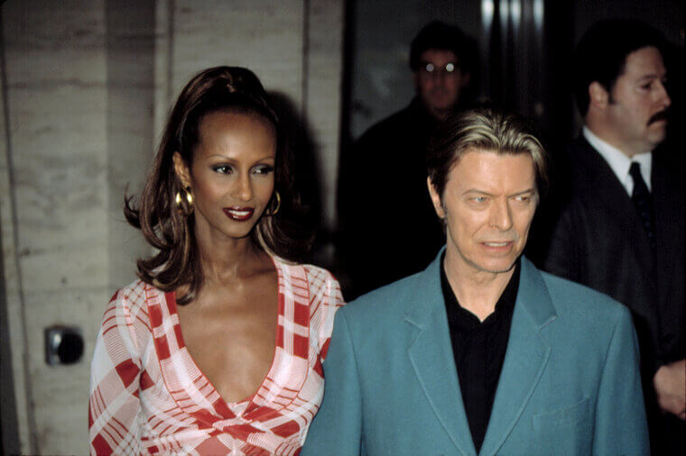 David Bowie and Iman (Together for 26 Years)