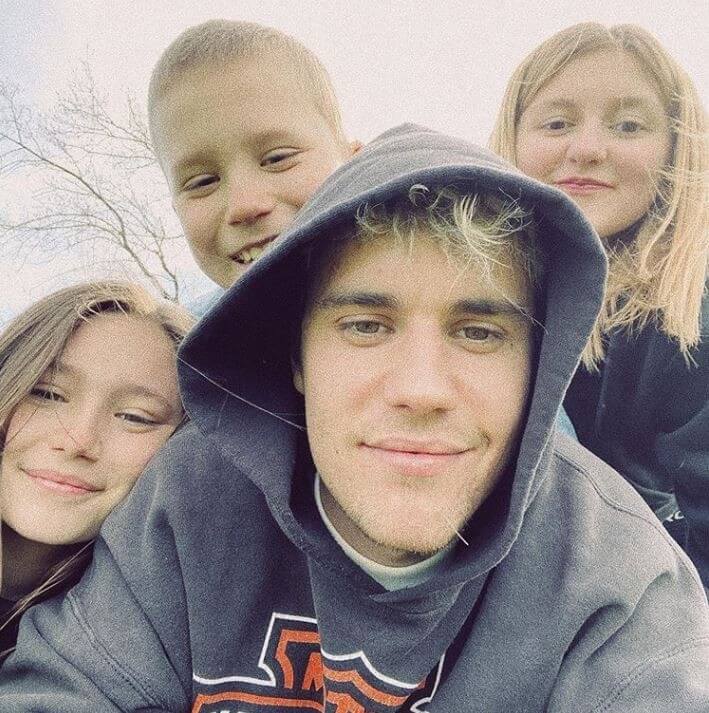 Justin, Jax, y Jazmyn Bieber