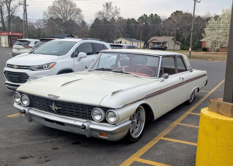 The Polished Ford Galaxie 500 Gleaming Outside