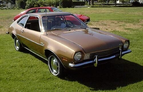 The Compact Ford Pinto Squeezed Into the Corner
