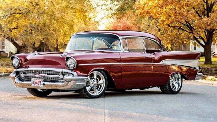 The Solid Chevrolet Bel Air Parked in Style