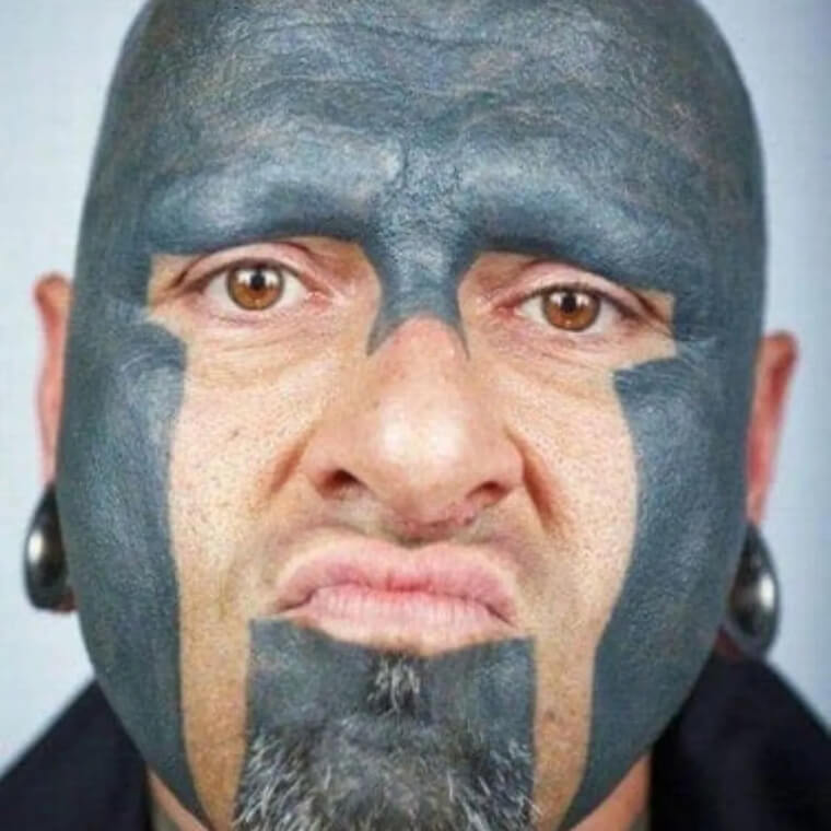 A Tattooed Helmet Doesn't Work