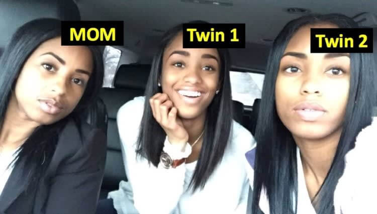 Twins With Their Mother