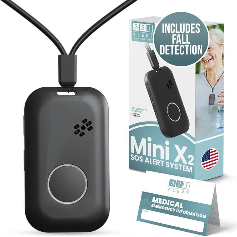 Senior Alert Necklace - Stay Safe & Independent with 24/7 Monitoring - Now 25% Off!