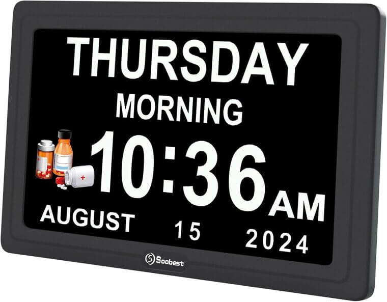 Soobest Dementia Clock - Perfect for Seniors with Memory Loss - 18% Off!
