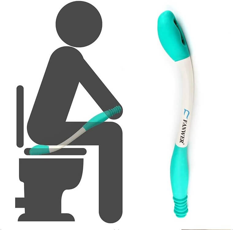 Fanwer Toilet Aid - Long Reach Comfort Wipe for Easy Hygiene 