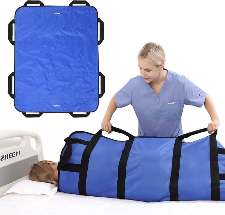 Multipurpose Bed Pad with Handles - Easy Transfer & Repositioning 