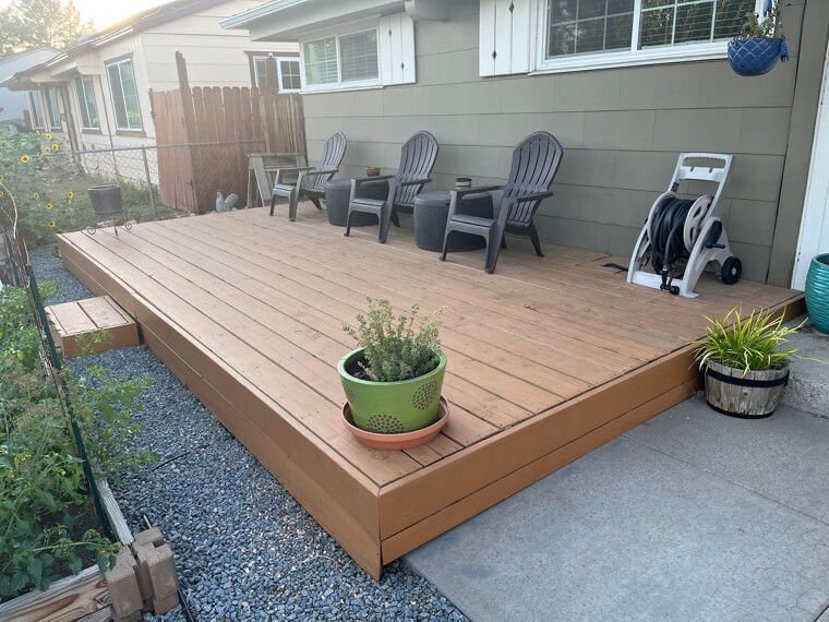 Raised Deck Platforms That Become Slippery