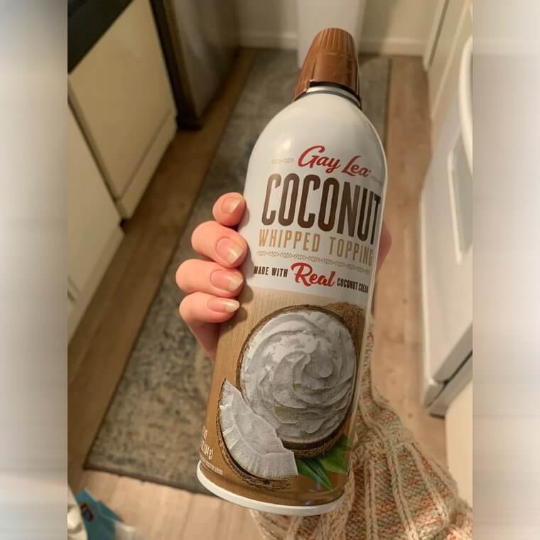 Vegan Coconut Whipped Cream, $2.50