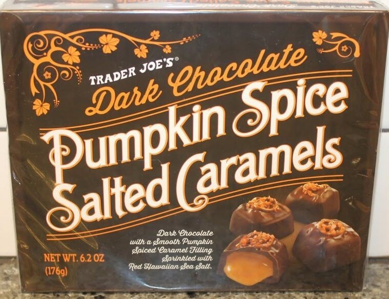 Pumpkin Spice Salted Caramels Made From Dark Chocolate, $6.99