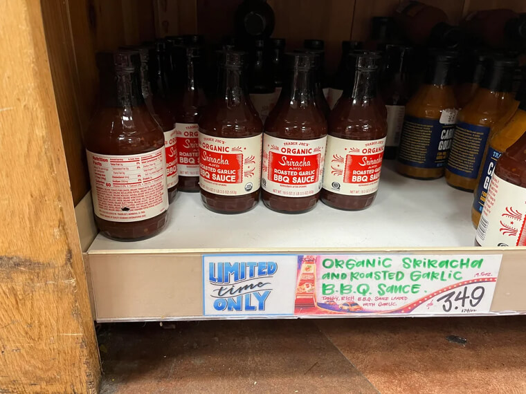Organic Sriracha & Roasted Garlic Barbecue Sauce, $12.49