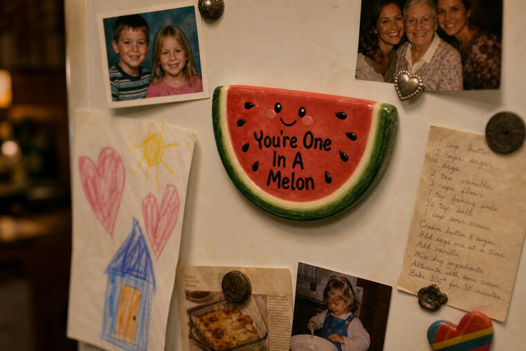 "You're One In A Melon" Grandma's Kitchen Magnet