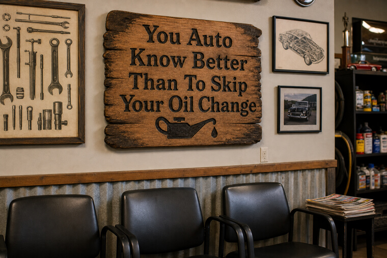 "You Auto Know Better" Mechanic's Wall Plaque