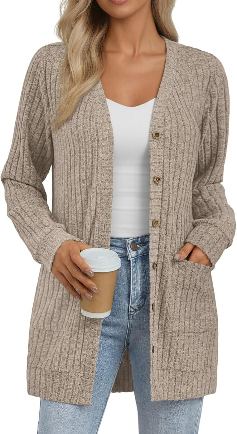 AUTOMET Cardigan Sweater - Trendy, Lightweight, and Chic - Enjoy 40% Off!