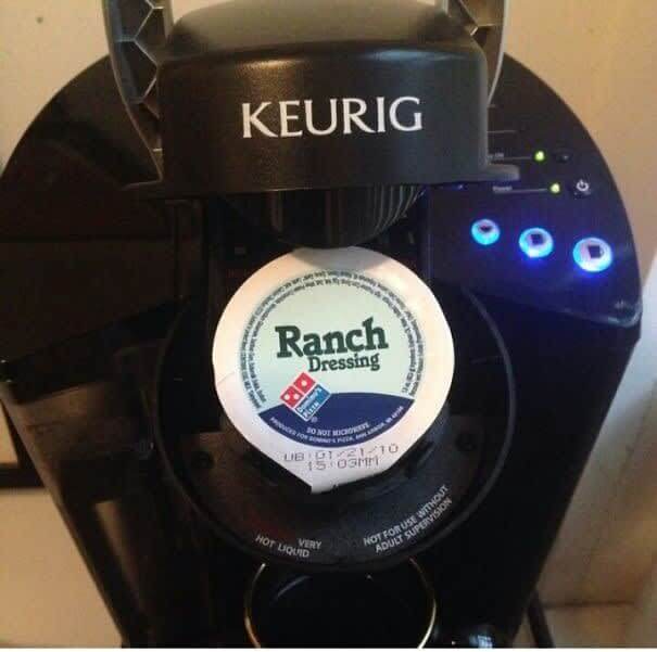 Who Wants Ranch Dressing Coffee?