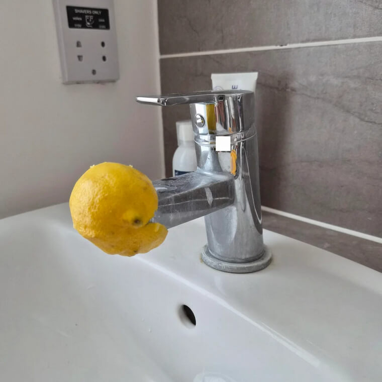 Usando cítricos em resíduos de água dura