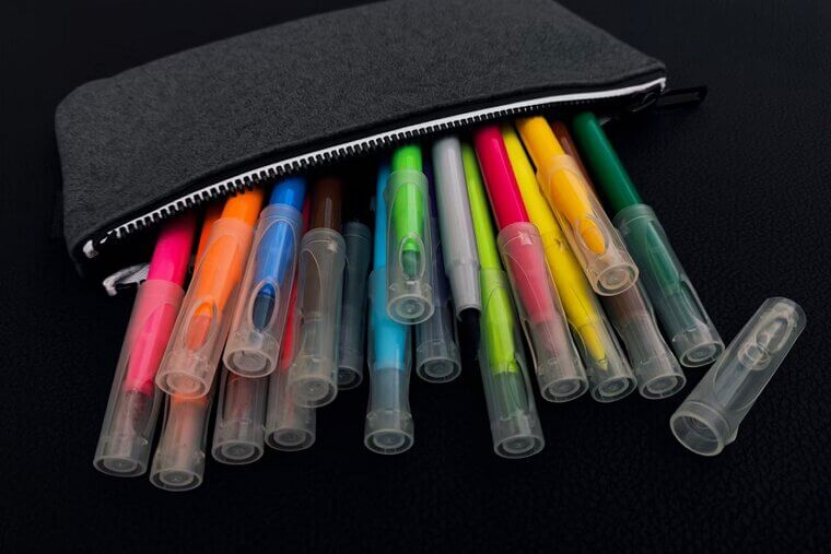 Broken Pens or Markers