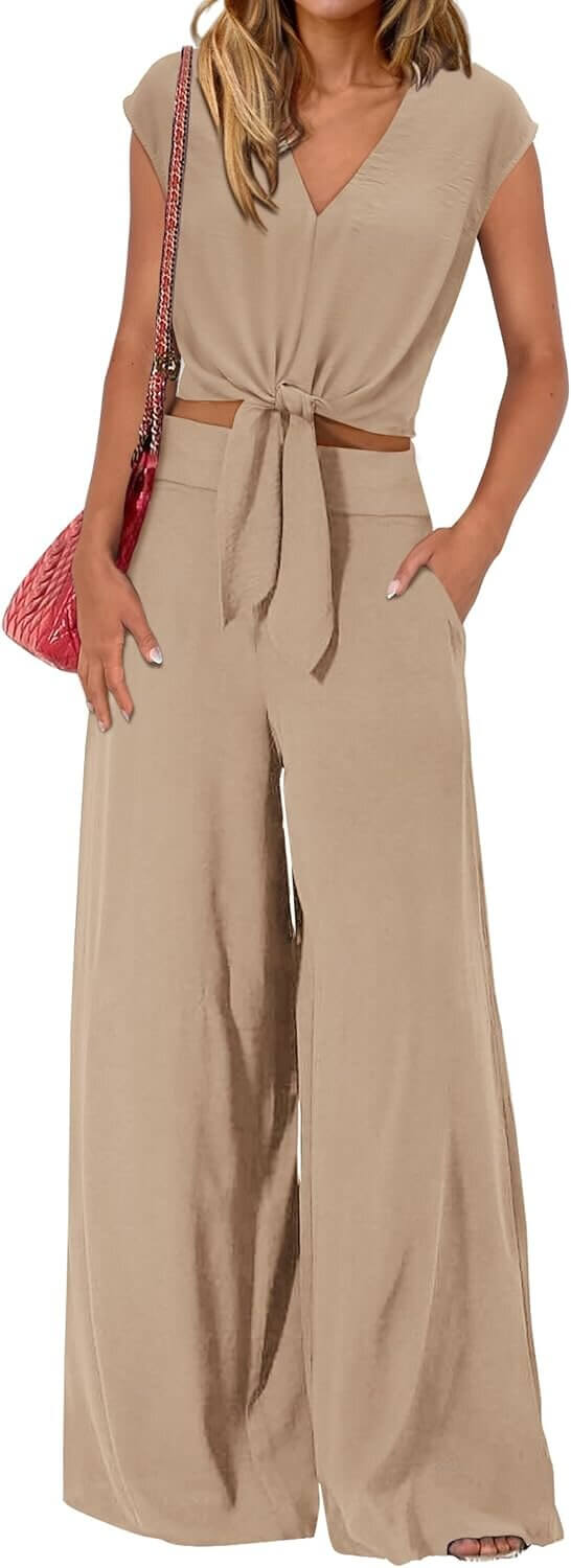 PRETTYGARDEN Summer Outfits - Stylish Two-Piece Set for Women 