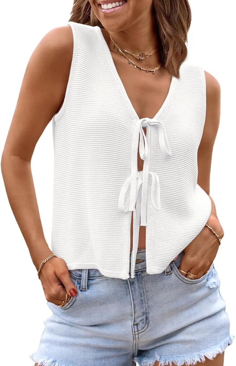 LILLUSORY Crochet Tank - Perfect for Beach and Vacation Style - 26% Off!