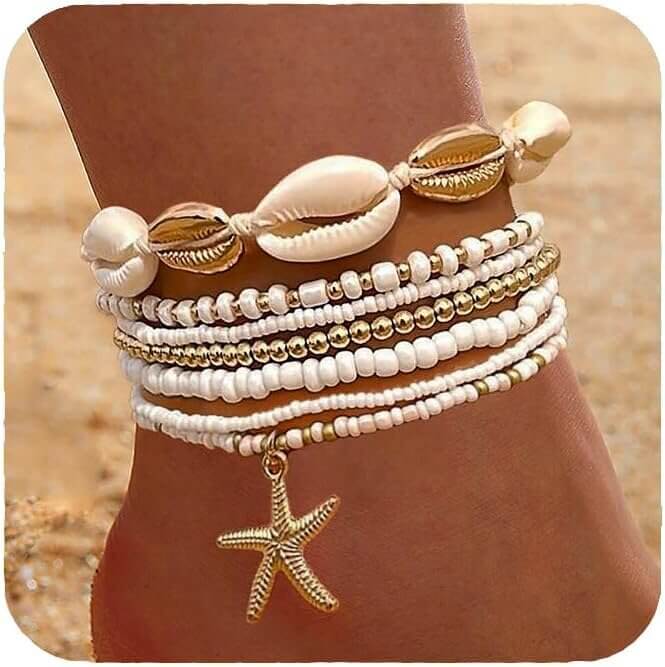 Nanafast Boho Anklets - Perfect Beach Jewelry Set for Women 