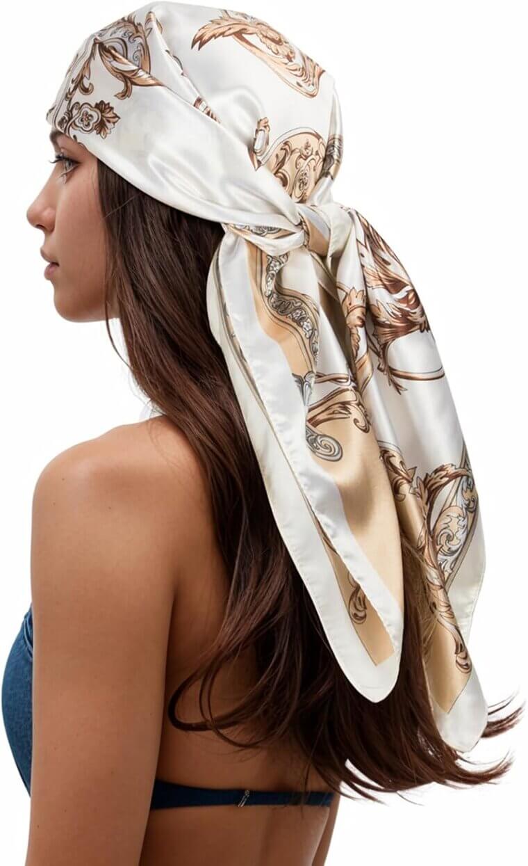 RIIQIICHY Silk Scarf - Versatile Style for Every Occasion 