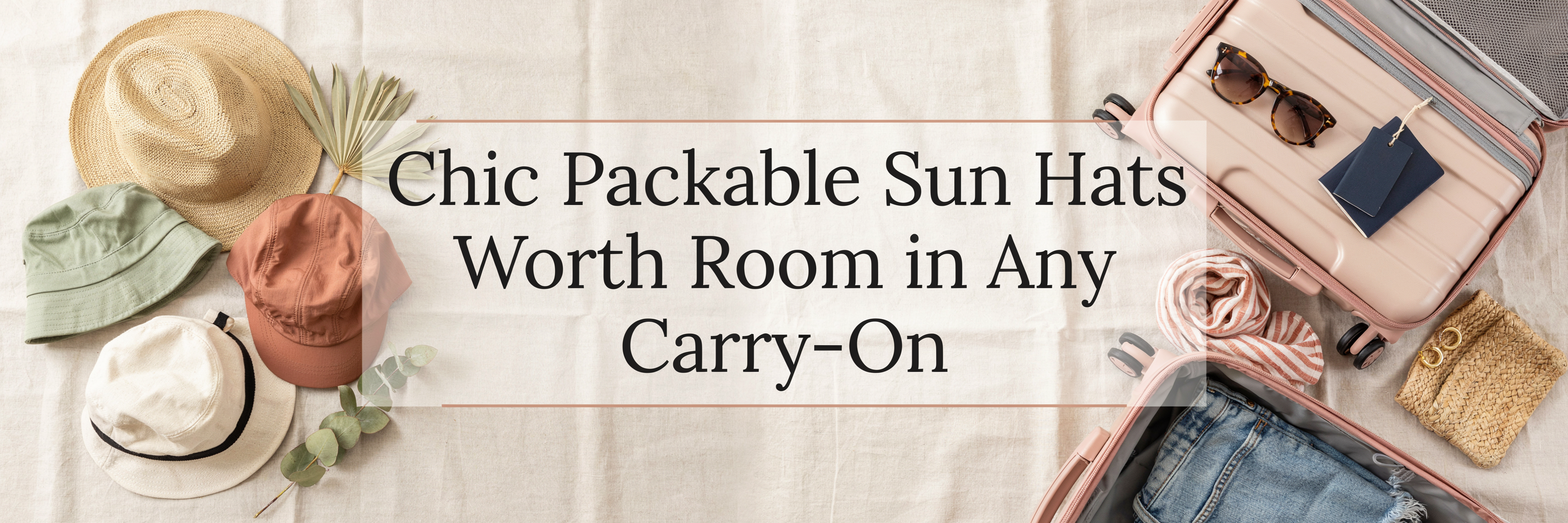 Chic Packable Sun Hats Worth Room in Any Carry-On