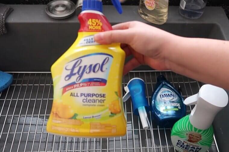 Bleach and Lysol Spray