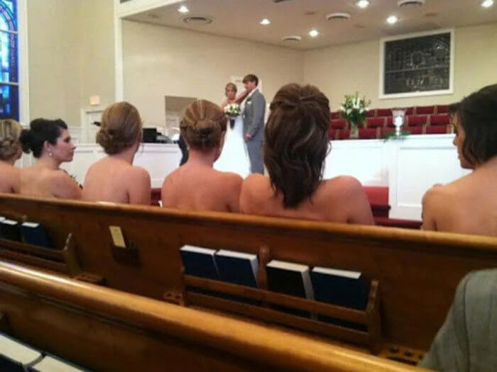 Die nackten Brautjungfern