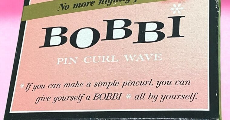 Vintage Bobbi Pin Curl Wave Hair Care Box