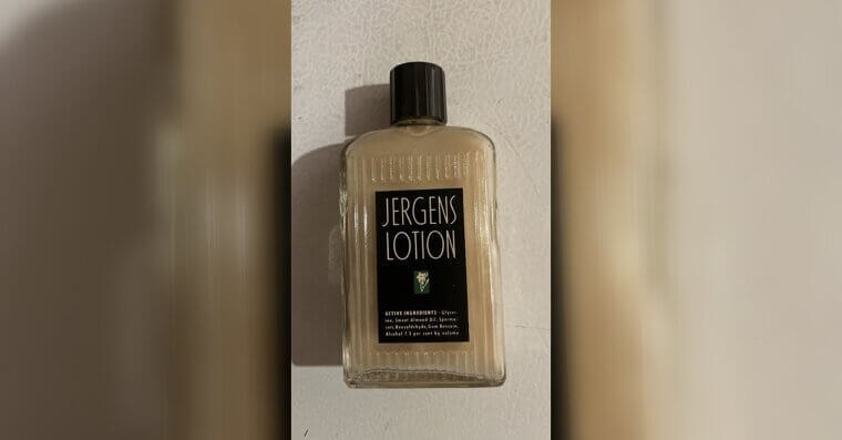 Jergens Lotion Glass Bottle